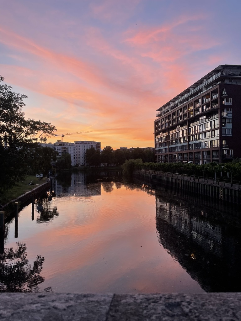 Sonnenuntergang an der Spree